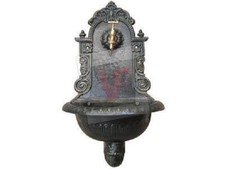 FONTANA A PARETE PANTHEON IN GHISA VERDE C/RUBINETTO