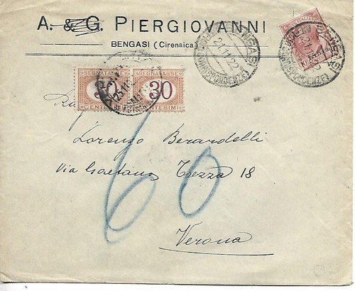 1922 10c libia - 1922, su