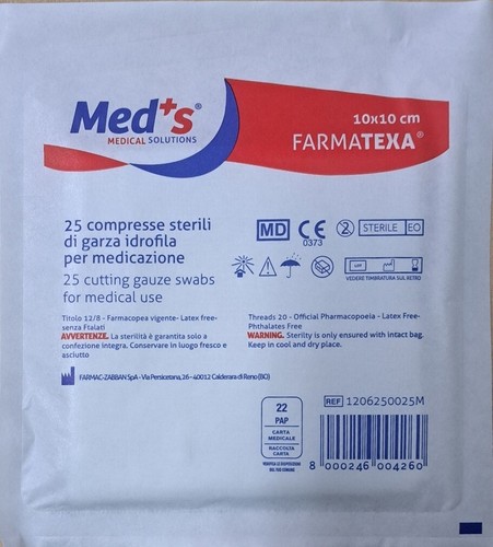 Compresse garze sterili - 10,
