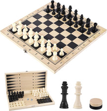 Scacchiera in Legno 3 in 1