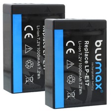 2x Blumax batteria per Canon