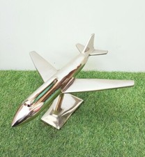 Modello di aereo in alluminio aereo nautico decorazione da tavolo argento dec...