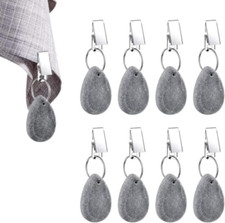 NAMIS Confezione da 8 Pesi per tovaglie, Pesi per tovaglie con Clip, Pesi per to