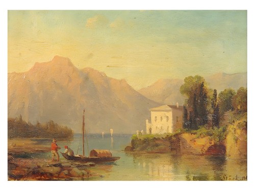 Poster paesaggio serene - paesaggio, lago