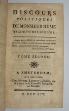 HUME - ediz. 1754 - DISCORSI
