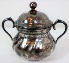 ZUCCHERIERA SILVER PLATE ANNI 50 USATA VINTAGE