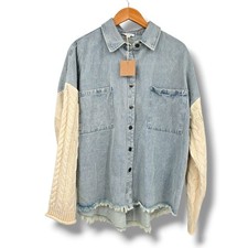 Blu Pepper Denim Maglia Manica