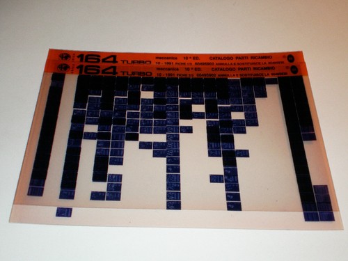 Microfiche catalogo ricambi - catalogo,