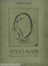 ATTILIO ALFIERI. 100 opere su carta dal 1919 al 1980 - VARGA - BERTIERI 1988