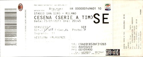 Biglietto stadio milan vs - stadio,