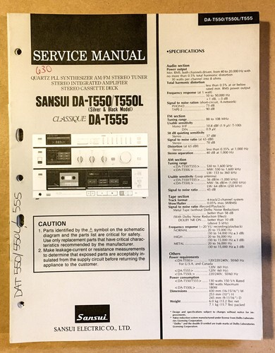 Sansui t550 t555 - sansui, da-t550