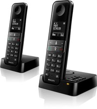 Philips D4752B DECT Telefono cordless  Display 4,6 cm  2 telefoni  Plug and P
