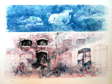 Vespignani Renzo INCISIONE Firmata e certificata  cm. 60 x 80.