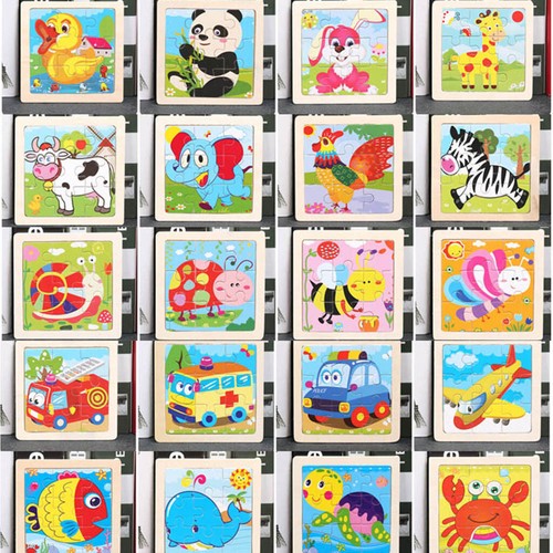 Animali legno puzzle da - in,