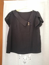 Camicia donna, blusa nera, tg