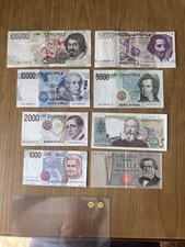 LOTTO 8 BANCONOTE LIRE 100000