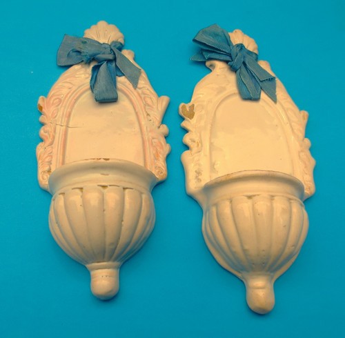 Coppia antiche acquasantiere - coppia,