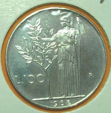 100 LIRE 1968 MINERVA1°TIPO(3) FDC -UNCIRCULATED SPED COMBINATA  COMPRA  SUBITO