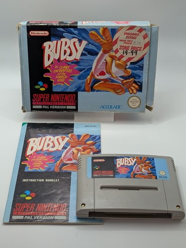 Bubsy snes super nintendo - bubsy,