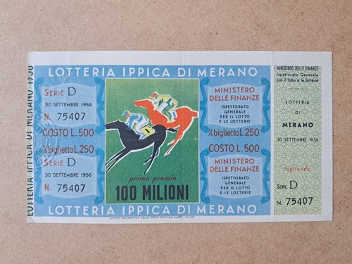 Biglietto lotteria merano - di,
