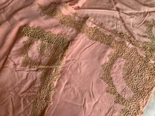 lenzuolo e federe seta con ricamo punto pieno e balza di cantù