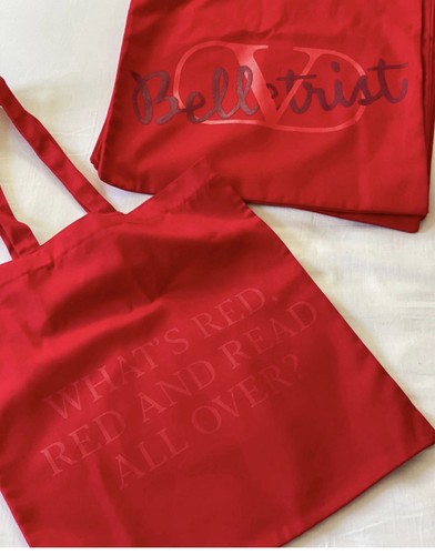 Valentino belletrist red tote - belletrist,