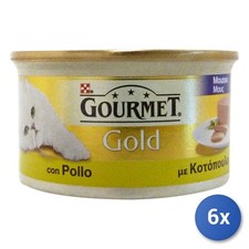 6x Alimento Gatto Gourmet Gold