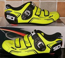 SCARPE CICLISMO SIDI SCARPE LEVEL EUR 42 GIALLO FLUORESCENTE OTTIME CONDIZIONI 