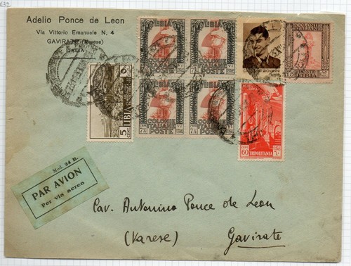 Libia 1939 raccomandata per - libia,
