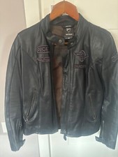 Giacca giubbotto da moto in pelle per donna femminile XS S M L XL XXL 40 42 44