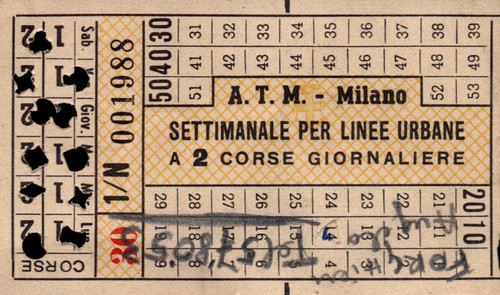 1967 m milano - 1967, a.t.m.