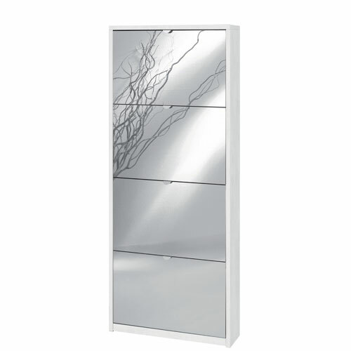 Armadio scarpiera slim - , bianca