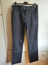 Pantaloni Donna Blu Scuro Cotone Conte Of Florence