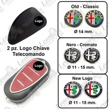 2 pz. logo telecomando chiave per alfa romeo Ø 11 14 15 mm stemma fregio emblema