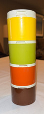 Tupperware Vintage Impilabile Spezie Shaker Raccolta Colori con/Coperchio Set di 4