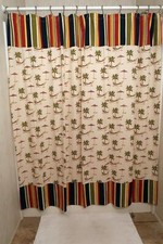 Tenda da doccia in tessuto con