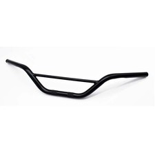 Manubrio nero opaco enduro scrambler 1"-25mm con fossette passaggio cavi custom