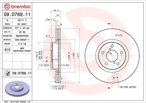 Disco freno brembo - disco,