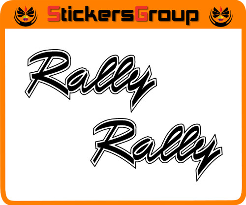 Coppia adesivi rally per - coppia,