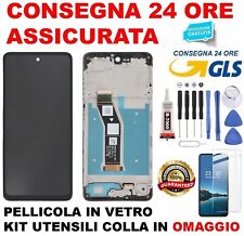 DISPLAY MOTOROLA MOTO G04 / G04S SCHERMO FRAME VETRO LCD TOUCH SCREEN ORIGINALE