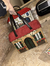 Rara Bellissima Borsa Donna Braccialini Temi Tema Casetta Invernale Originale