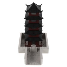 Statua di pagoda cinese: scultura in miniatura di torre - di edificio