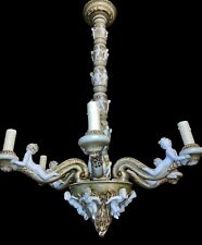 antico lampadario  capodimonte barocco veneziano primi 900