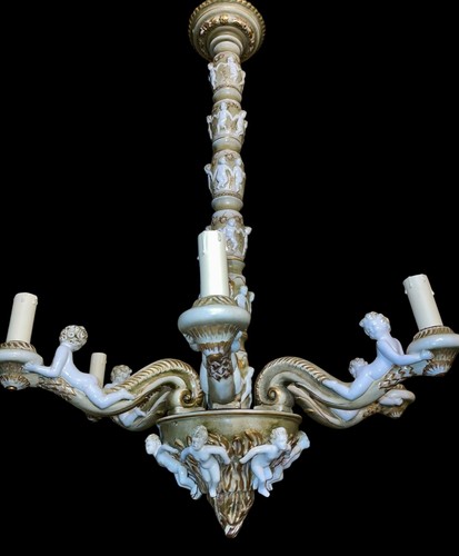 Antico lampadario capodimonte - ,