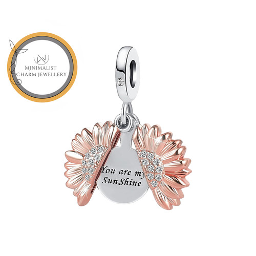 Charm girasole oro - charm,