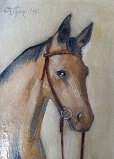 Dipinto antico quadro ritratto