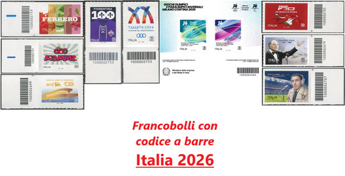 2026 italia francobolli del - italia,