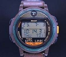 Orologio Vintage TIMEX DATA LINK Microsoft 1995 Uomo Indiglo Digitale anni 90 BATTERIA NUOVA