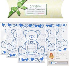 Lovabear 6 Bustine Corredino Neonato Sacchetti, Buste Ospedale Nascita Regalo