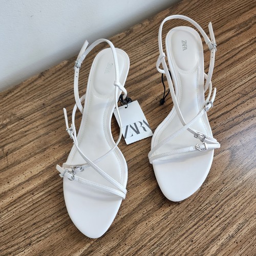Sandali con tacco - zara, nuovi